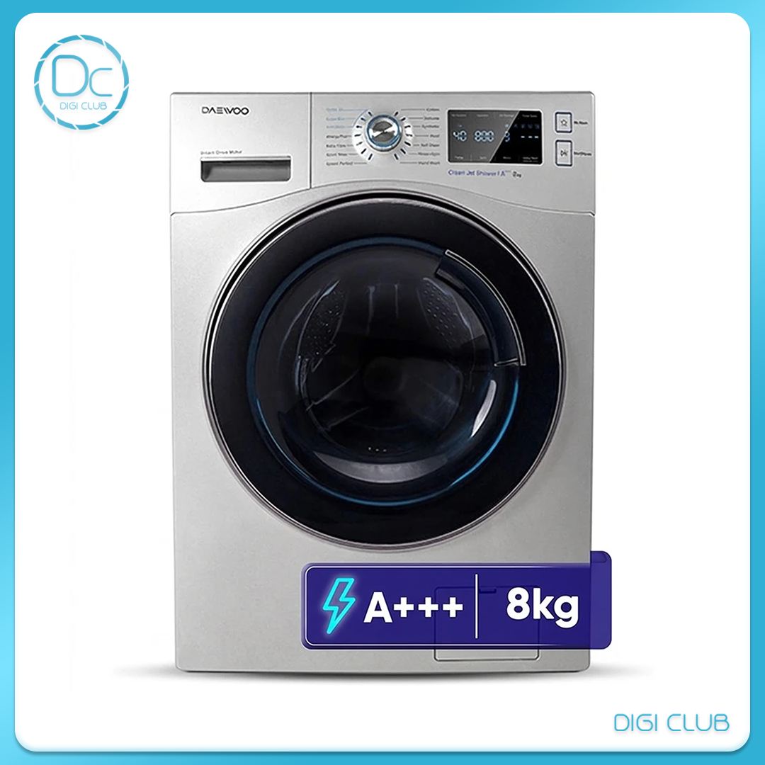ماشین لباسشویی دوو مدل LM-881S نقره‌ای پنل نقره‌ای