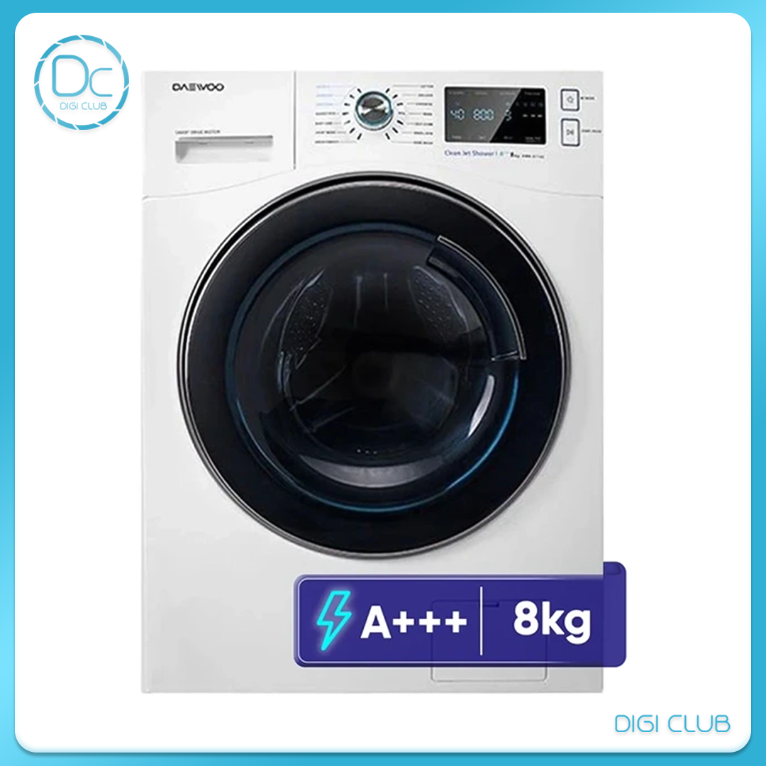 ماشین لباسشویی دوو مدل LM-881W سفید پنل سفید