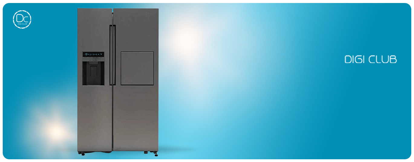 یخچال فریزر ساید بای ساید اسنوا مدل S1Di-M200-S استیل